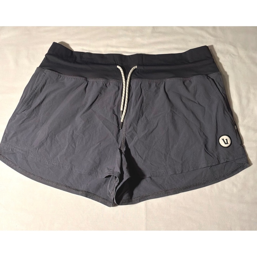 Vuori Clementine 2.0 Shorts Charcoal Gray Womens Large L Athletic Running